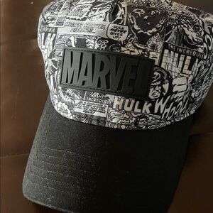 Marvel Monochrome Comic Strip Hat